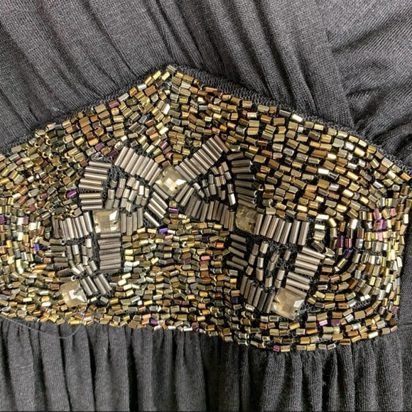 EUC Lane Bryant embellished black top size 14/16 - Picture 4 of 5